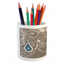 Orienta Swirled Branch Pencil Pen Holder