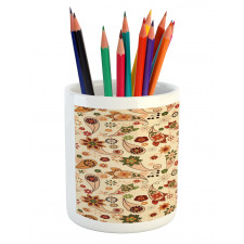 Spring Motif Paisley Pencil Pen Holder