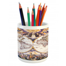 Sun Sky Birds Clouds Pencil Pen Holder