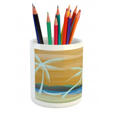 Sandy Exotic Beach Pencil Pen Holder