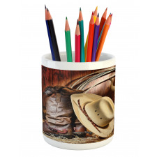 America Retro Rodeo Pencil Pen Holder