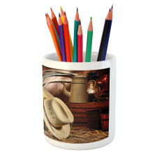 America Retro Rodeo Pencil Pen Holder