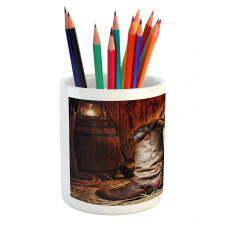 America Retro Rodeo Pencil Pen Holder