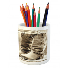 Wild Vintage Rodeo Pencil Pen Holder