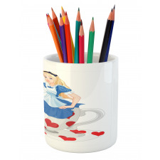 Alice with Cup Pencil Pen Holder