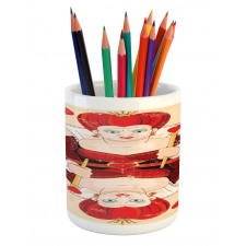 Queen Cards Pencil Pen Holder