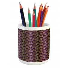 Dots Strokes and Flourishes Pencil Pen Holder