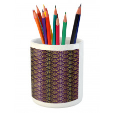 Dots Strokes and Flourishes Pencil Pen Holder