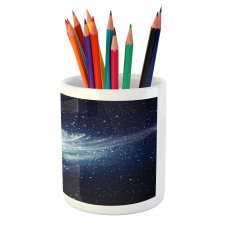 Milky Way Galaxy Space Pencil Pen Holder