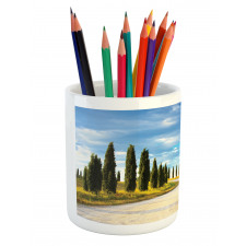 Mediterranean Trees Pencil Pen Holder