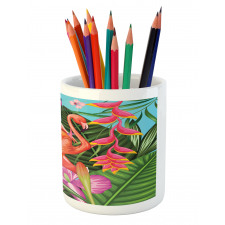 Hibiscus Tropic Flower Pencil Pen Holder