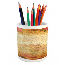 Floral Retro Nostalgic Pencil Pen Holder