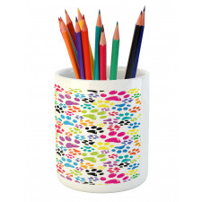 Cartoon Dog Paw Traces Pencil Pen Holder