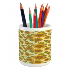 Funky Style Sunflower Pencil Pen Holder