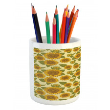 Funky Style Sunflower Pencil Pen Holder