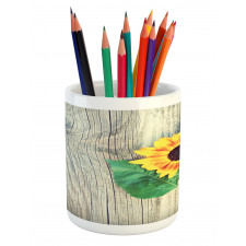 Wood Board Bouquet Pencil Pen Holder