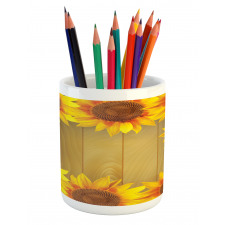 Flower Frame Circle Pencil Pen Holder