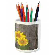 Helianthus Sunflowers Pencil Pen Holder