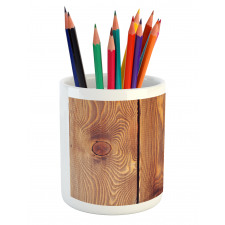 Wooden Table Wine Corks Pencil Pen Holder