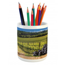 Vineyard Tuscany Grape Pencil Pen Holder