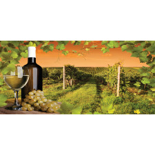 Bottle Grapes Sunset Pencil Pen Holder