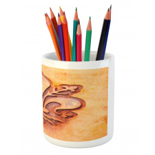 Floral Royal France Pencil Pen Holder