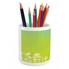 Wild Dandelion Blossoms Pencil Pen Holder