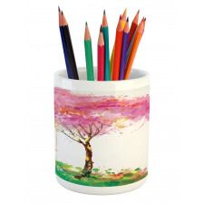 Spring Blossoming Tree Pencil Pen Holder