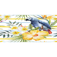 Tropic Exotic Parrots Pencil Pen Holder