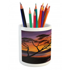 River Mountain Sunset Pencil Pen Holder