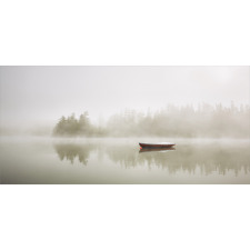 Boat on Lake Nature Pencil Pen Holder