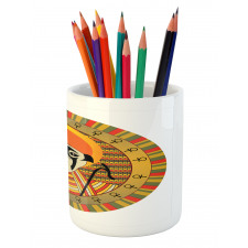 Ancient Sun Figure Pencil Pen Holder