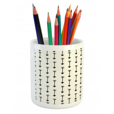 Retro Boho Arrow Pattern Pencil Pen Holder