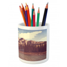 Canada River and Trees Pencil Pen Holder