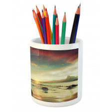 Dramatic Sunrise Tropical Pencil Pen Holder