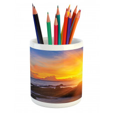 Colorful Sunset Sky Pencil Pen Holder