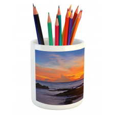 Colorful Sunset Sky Pencil Pen Holder