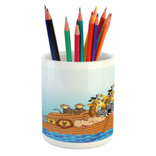 Ark Animal Couples Pencil Pen Holder