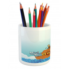 Ark Animal Couples Pencil Pen Holder