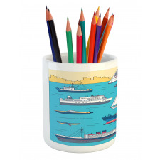 Ships Yacht Ferry Pencil Pen Holder