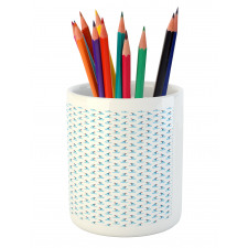 Geometric Boats Flags Pencil Pen Holder