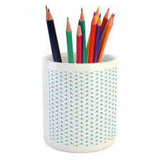 Geometric Boats Flags Pencil Pen Holder