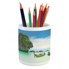 Rock in the Sea Coast Pencil Pen Holder