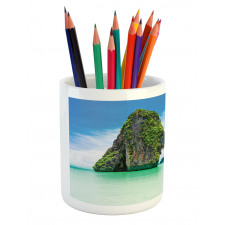 Rock in the Sea Coast Pencil Pen Holder