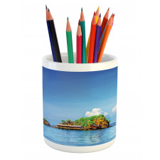 Idyllic Tropic Islands Pencil Pen Holder