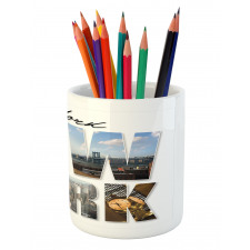 New York Collage Pencil Pen Holder