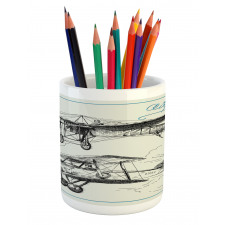 Aircraft Jets in Sky Pencil Pen Holder