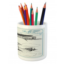 Aircraft Jets in Sky Pencil Pen Holder