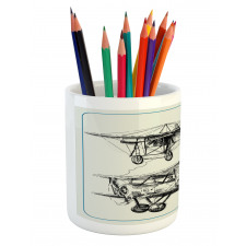 Aircraft Jets in Sky Pencil Pen Holder