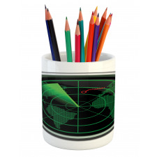 Plane Flight Screen Pencil Pen Holder